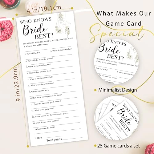 Who Knows The Bride Best - 25 piece(s) 16 years and up