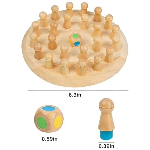 Wooden Memory Match Stick Chess