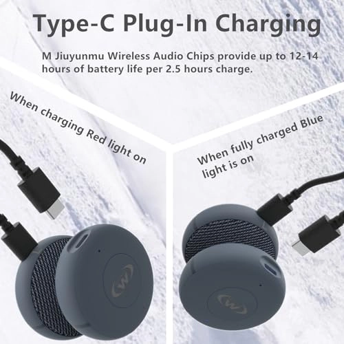 Ski Helmet Headphones - Bluetooth 5.3 True Wireless