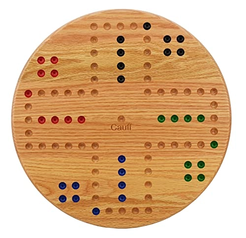 Marbles - Solid Oak Wood Hand Painted Holes