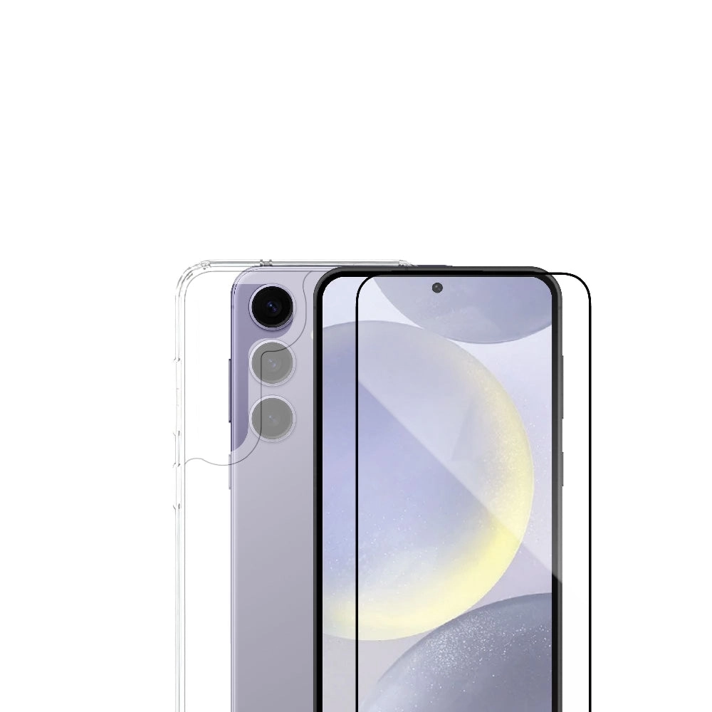 Screen Protector + Case Cover Clear for Samsung Galaxy S24 Plus