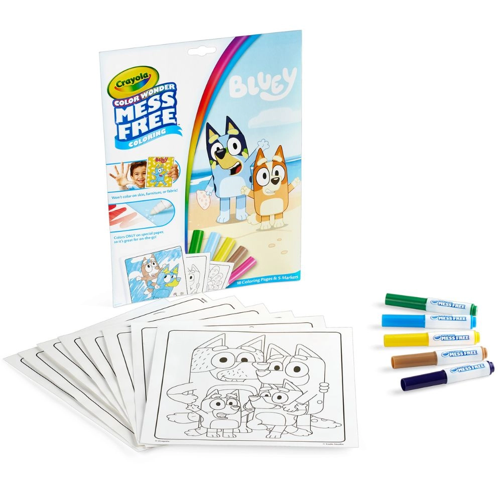 Color Wonder Mess-Free Coloring Mini Box Set - 18 Pages 5 Markers
