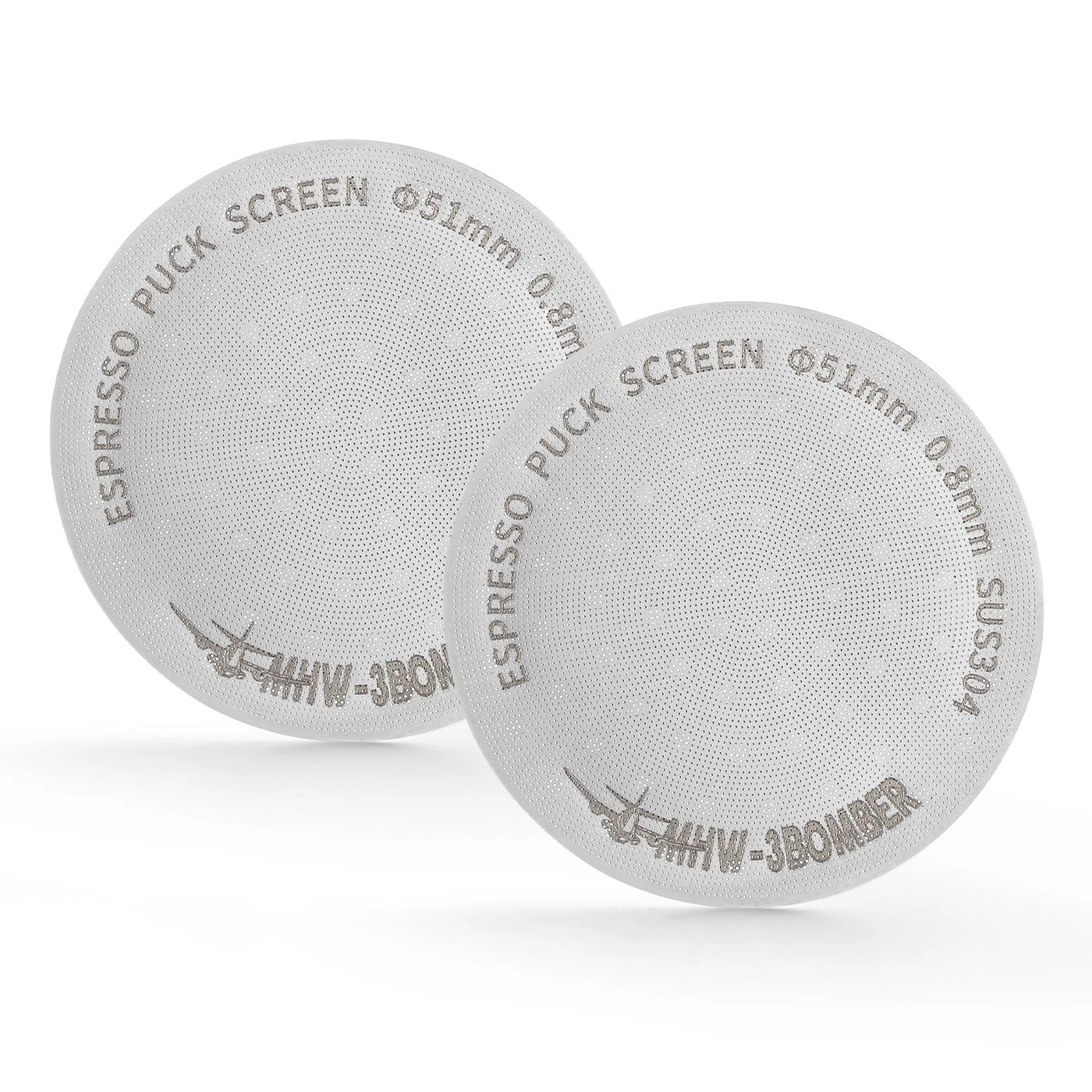 MHW-3BOMBER Espresso Puck Screen - 51mm 0.8mm 2 Packs