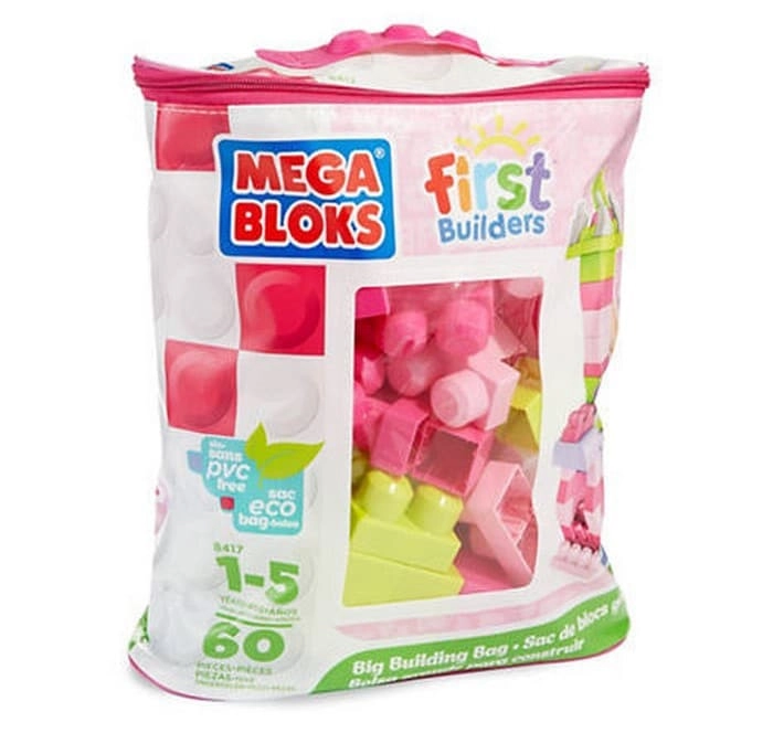 COLOR LAND CHILDRENS TOYS CENTER LLC Big Building Bag - Girls 60pcs