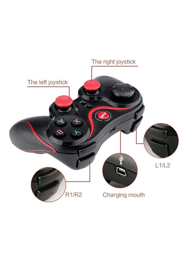 Wireless Gamepad Controller - Black/Red Android