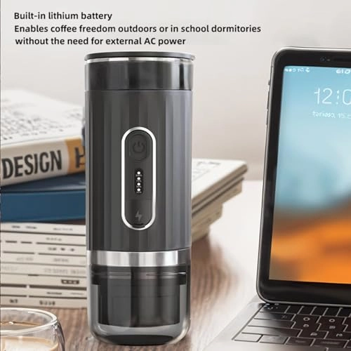 Portable Coffee Machine - Compatible with both coffee capsules and grounds