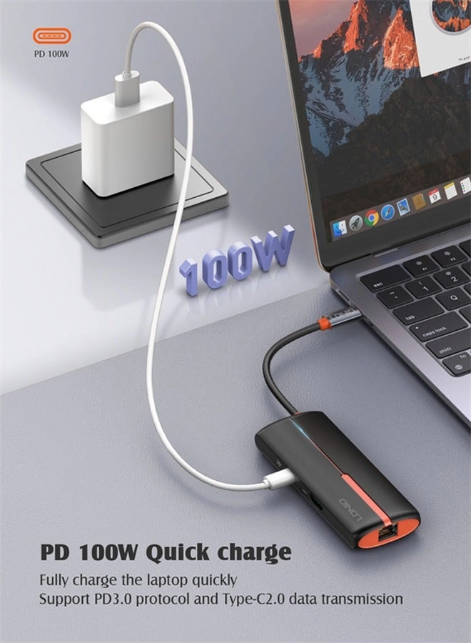 6 In 1 Usb C Dock Station