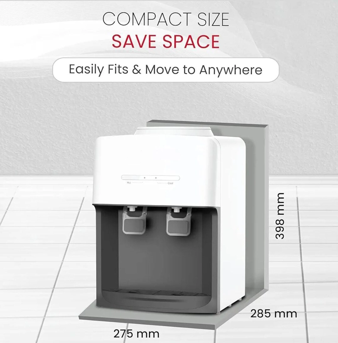 Compact Tabletop Water Dispenser - 0.6L hot tank 4.0L/h heating capacity Hot & Normal