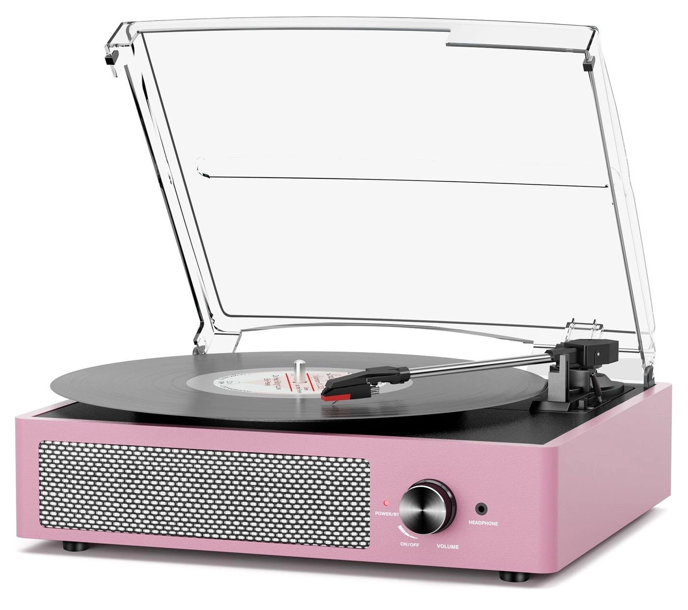 cotsoco Record Player Turntable - Built-in Bluetooth 3-Speed 2 Stereo Speakers