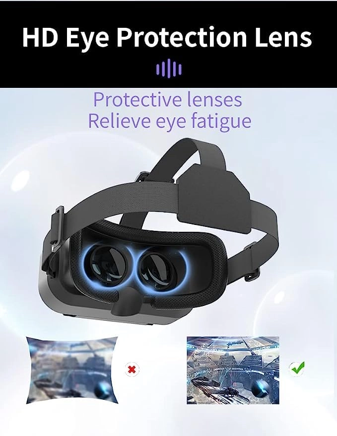 VR Glasses - Remote Control 3D 5.0-7.2 Inch