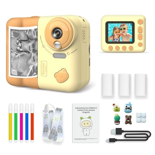 Instant Print Camera - 1080P 2.4 inch 10X