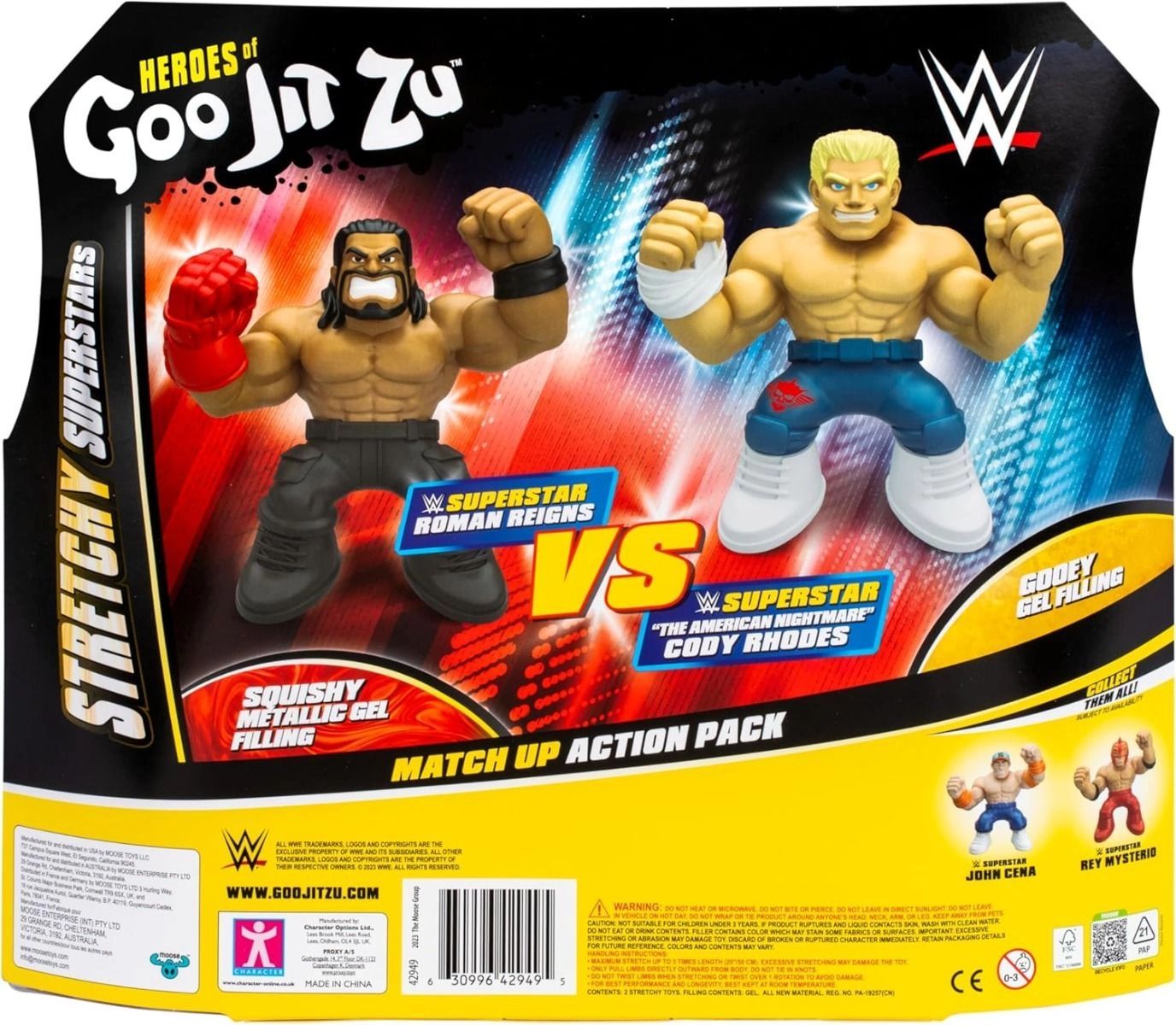 Roman Reigns + Cody Rhodes - WWE Stretchy Superstars