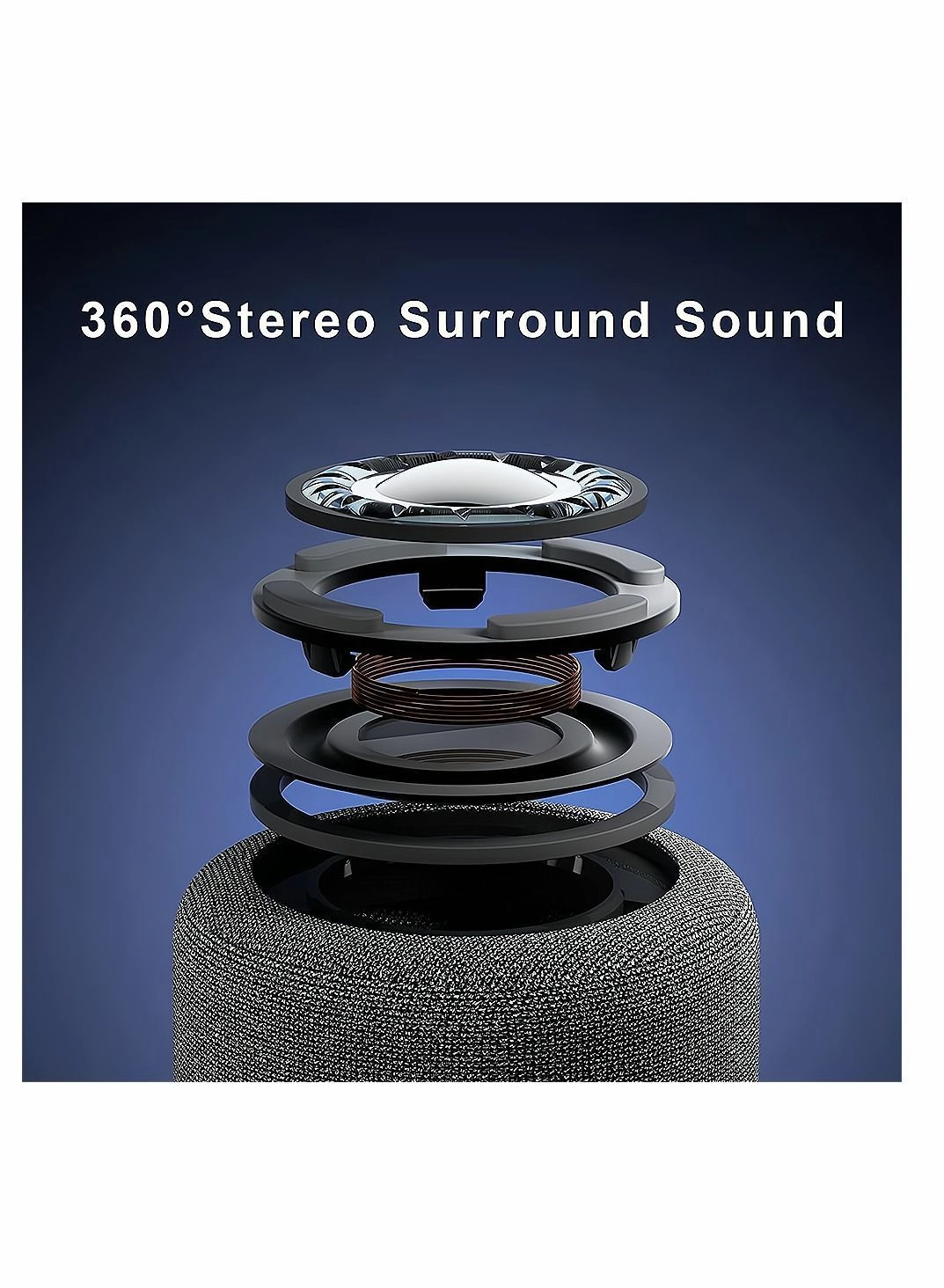 Portable Bluetooth Speakers - 2 in 1 Earbuds Subwoofer