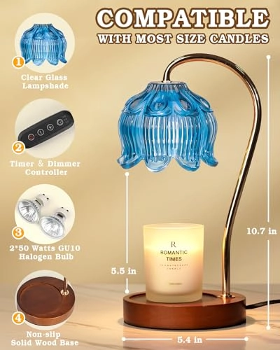 Strawberry Candle Warmer Lamp - Timer Dimmable