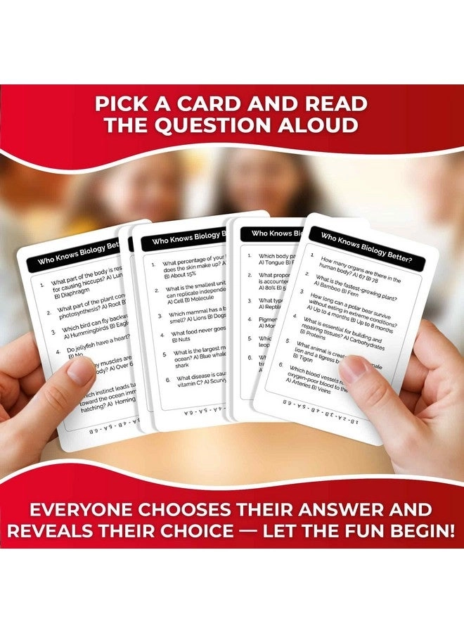 Who Knows Biology Better - Educational Trivia Card Game
