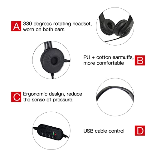 Call Center Wired Headset