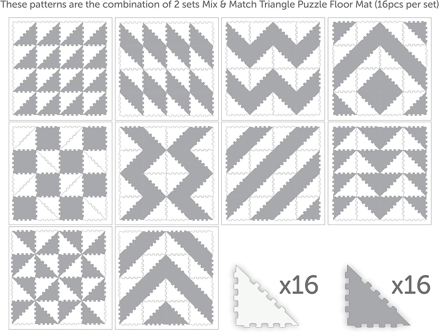 Triangle Puzzle Floor Mat - 10 Months