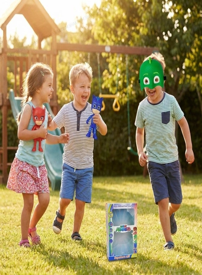 Super-Hero Cartoon Suit Toy Set - 3+ 3 PJ-Masks Theme