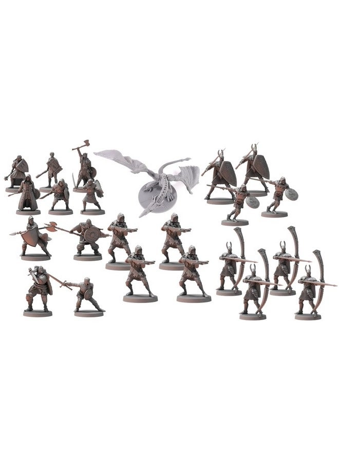 Steamforged Games Dark Souls The Roleplaying Game: Guardian Dragon + Silver Knight Great Bowmen + Hollow Crossbowmen + The Silver and The Dead + Unkindled Heroes 1 + Unkindled Heroes 2