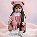 Reborn Baby Doll - 22inch 55cm Vinyl Silicone Girl Long Hair Ages 3+