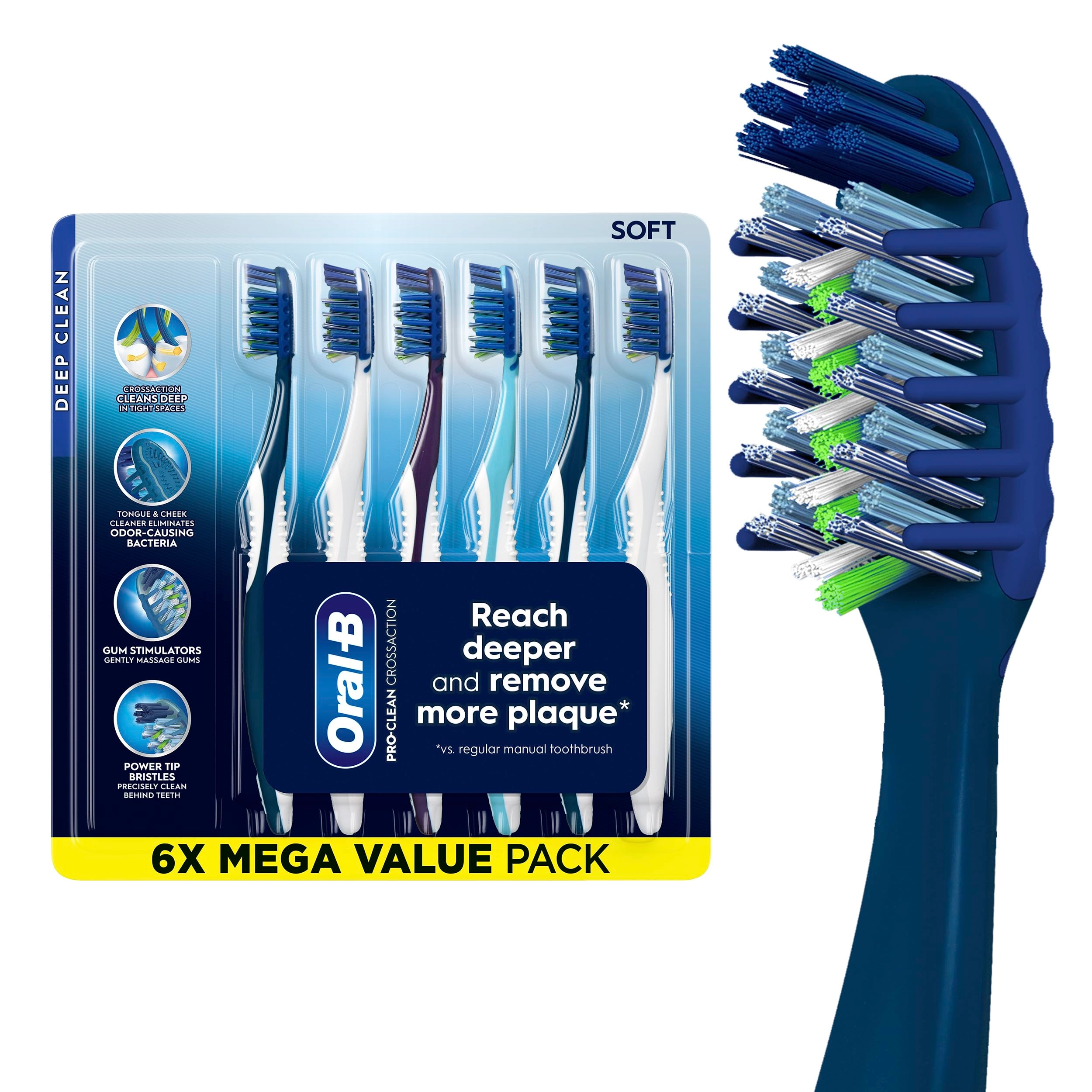 Procter & Gamble Pro Clean CrossAction - Soft 6-Piece Pack