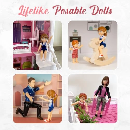 Family Dollhouse People - 3 years 5 pcs