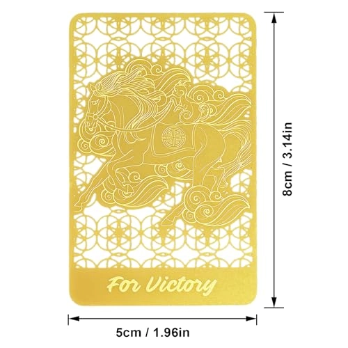 Feng Shui Fly On Monkey On Horse Golden Card