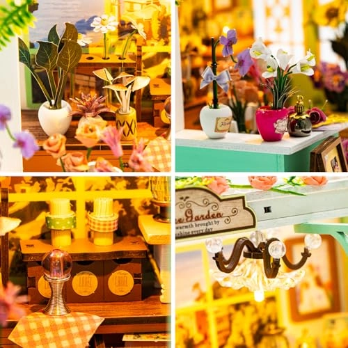 3D Wooden Puzzle Bookshelf Insert - Library of Books 1:24