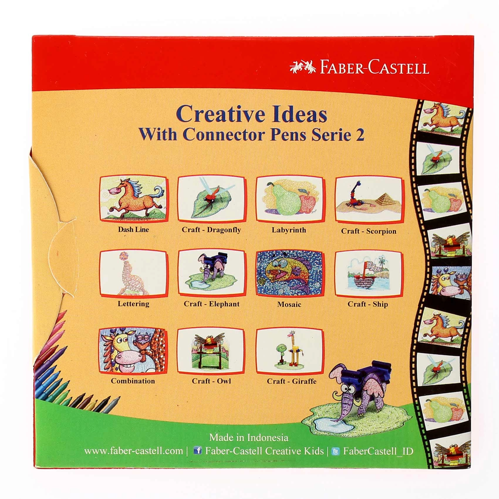 Connector Coloring Pens - 60-piece 60 Colours medium-point
