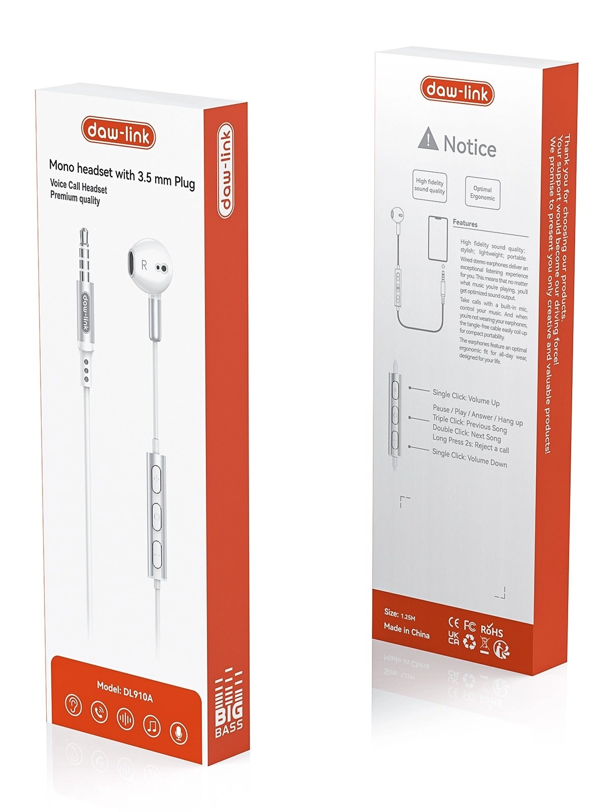 DL910 Wired Earphone