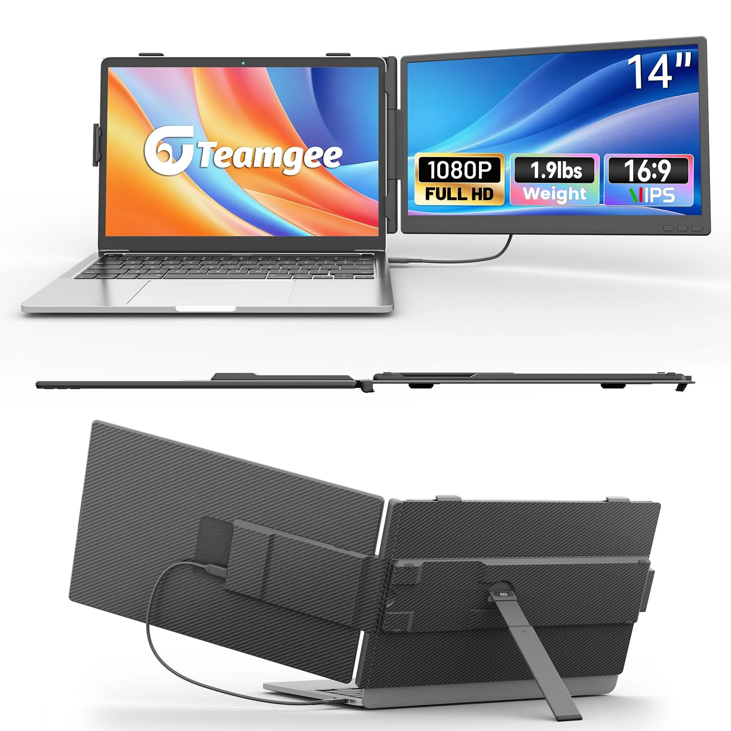 Shenzhen Baijiayoupu Technology Co., Ltd. Portable Monitor - 1080P FHD 14.1 inch