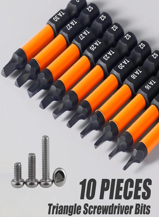 Triangle Screwdriver Set - 10 Pieces 2 inch /50 mm