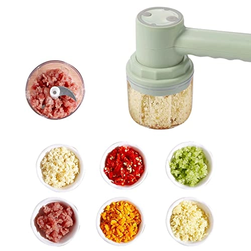 Mini Food Processors & Choppers - 3 In 1 USB Rechargeable Pink
