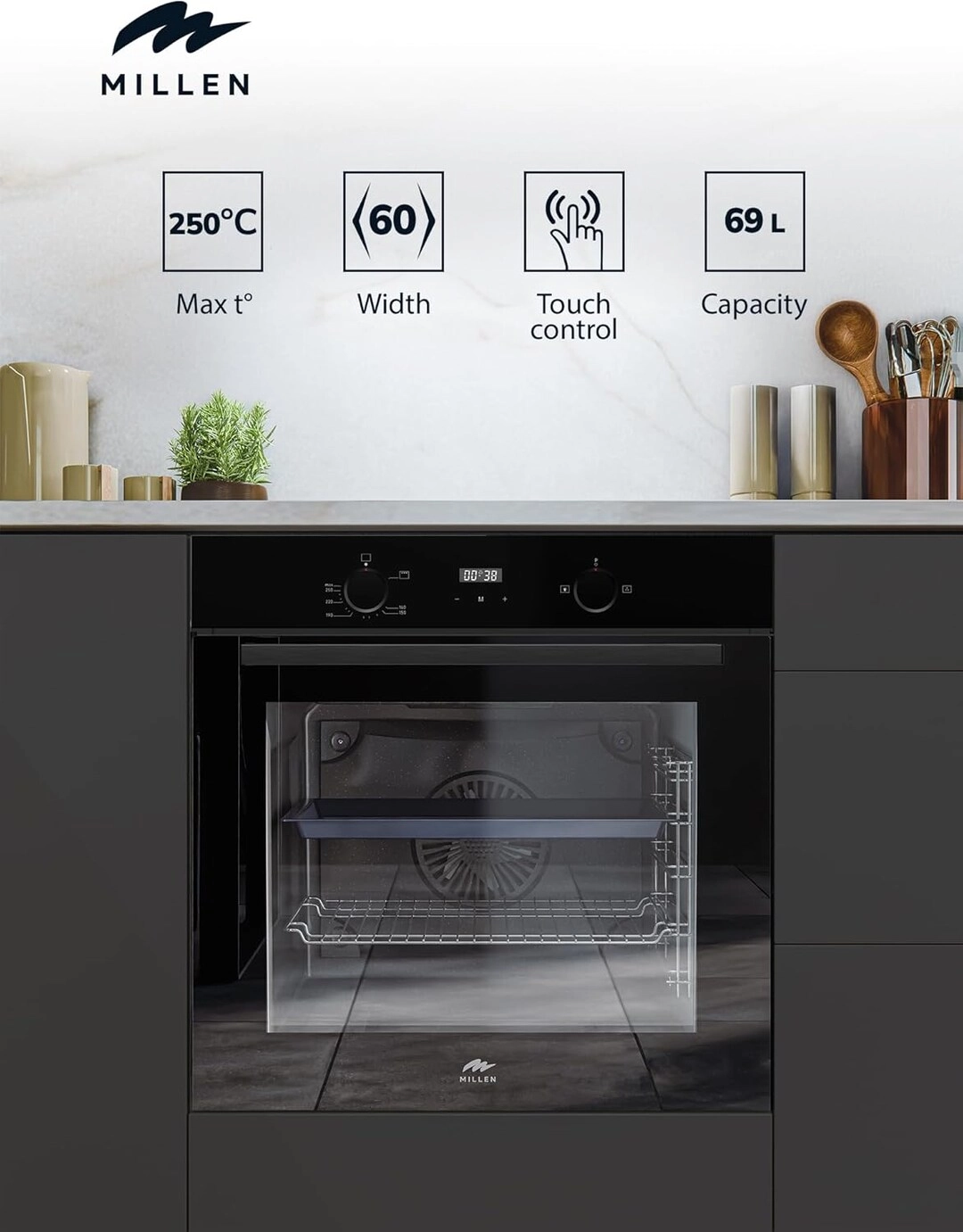 WORLD TRADE LLC MGO 602 BL 60cm Gas Oven