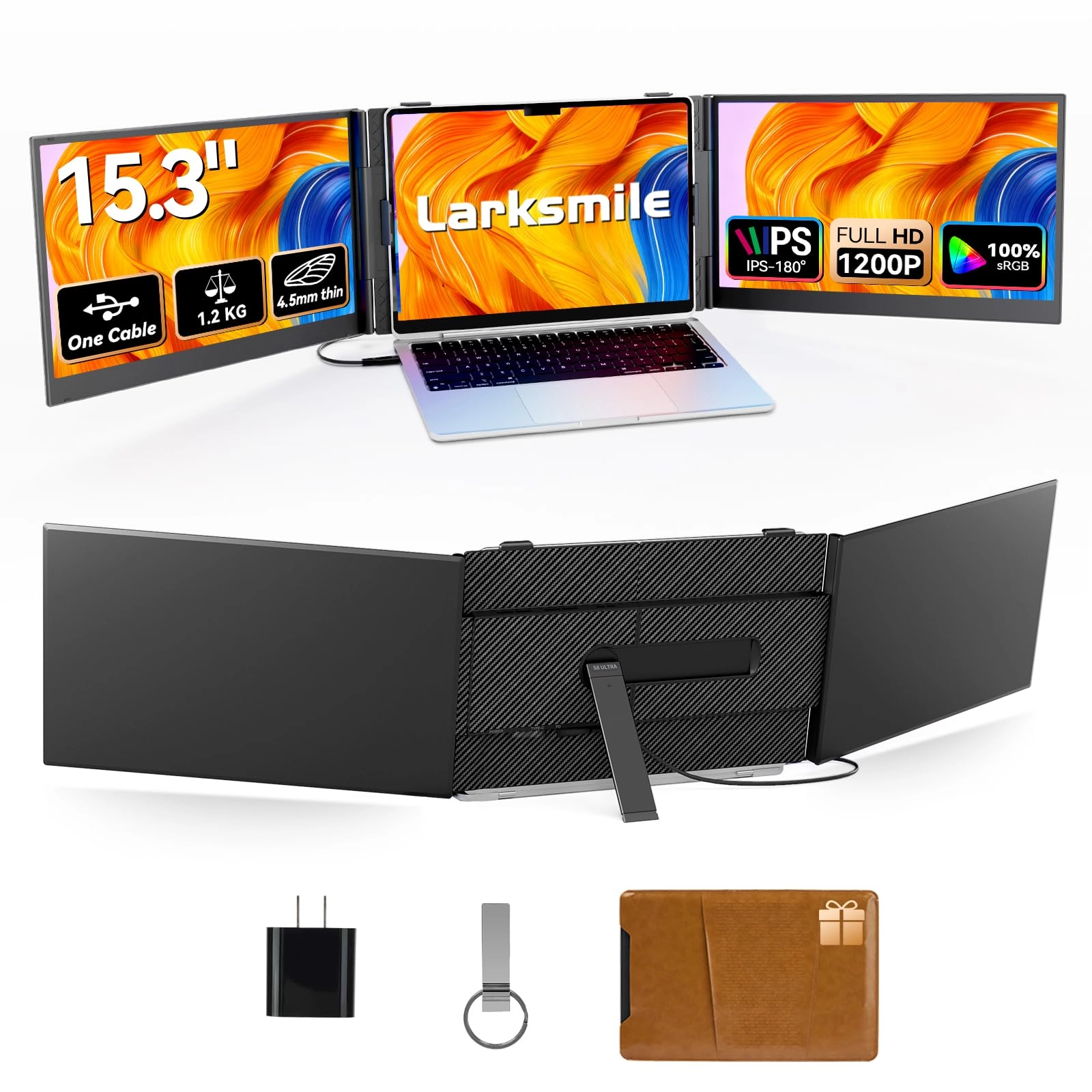 Larksmile Laptop Screen Extender - all 14 Inches 1920x1080