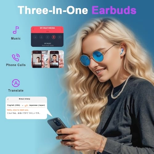 AI Real-Time Translation Earbuds - 144 Languages