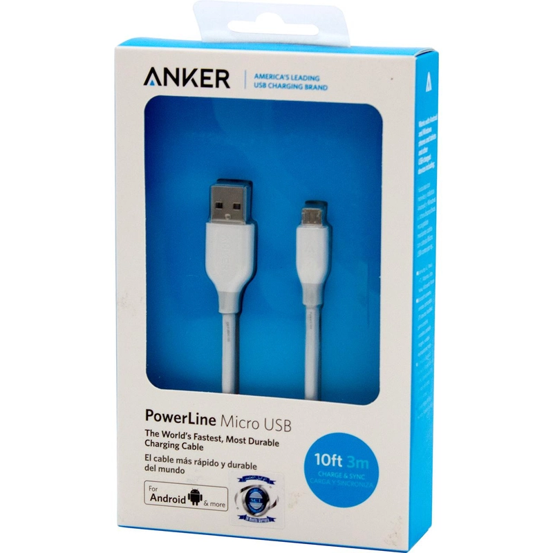 PowerLine Cable USB 2.0 to Micro USB 3.1m Kevlar