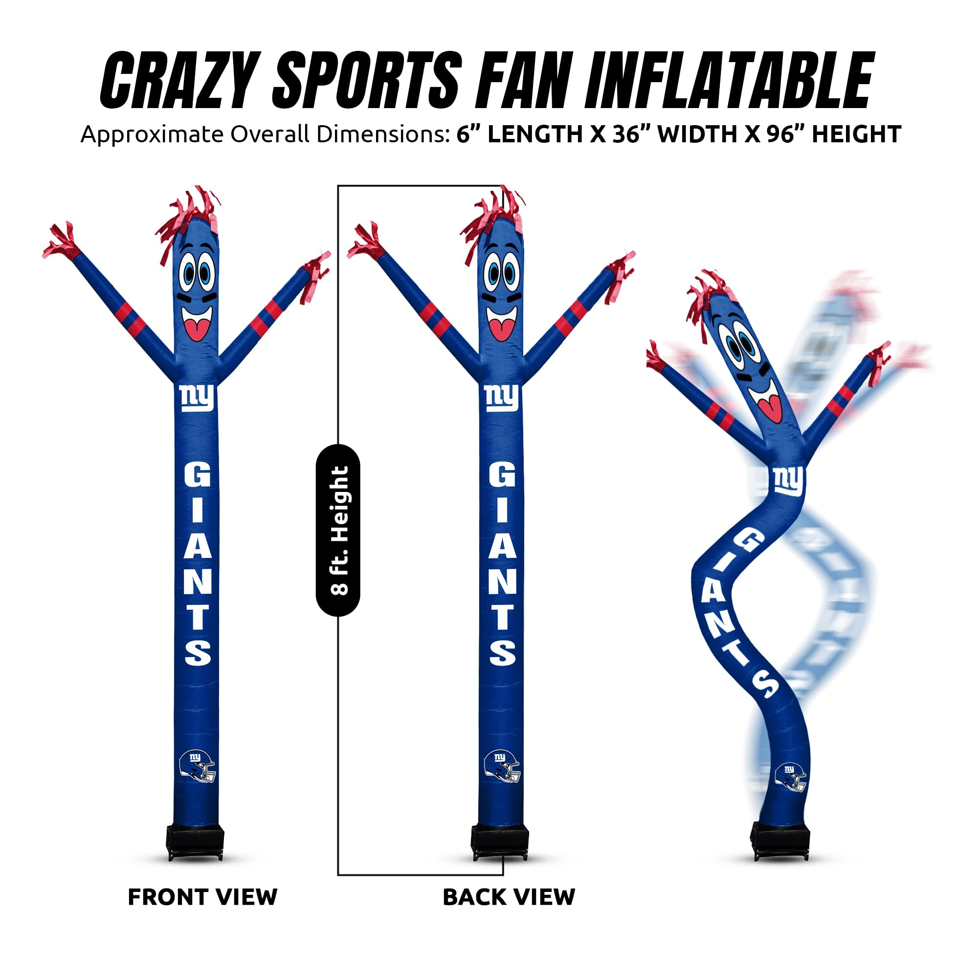 Inflatable Tube Guy - New York Giants 8ft LED