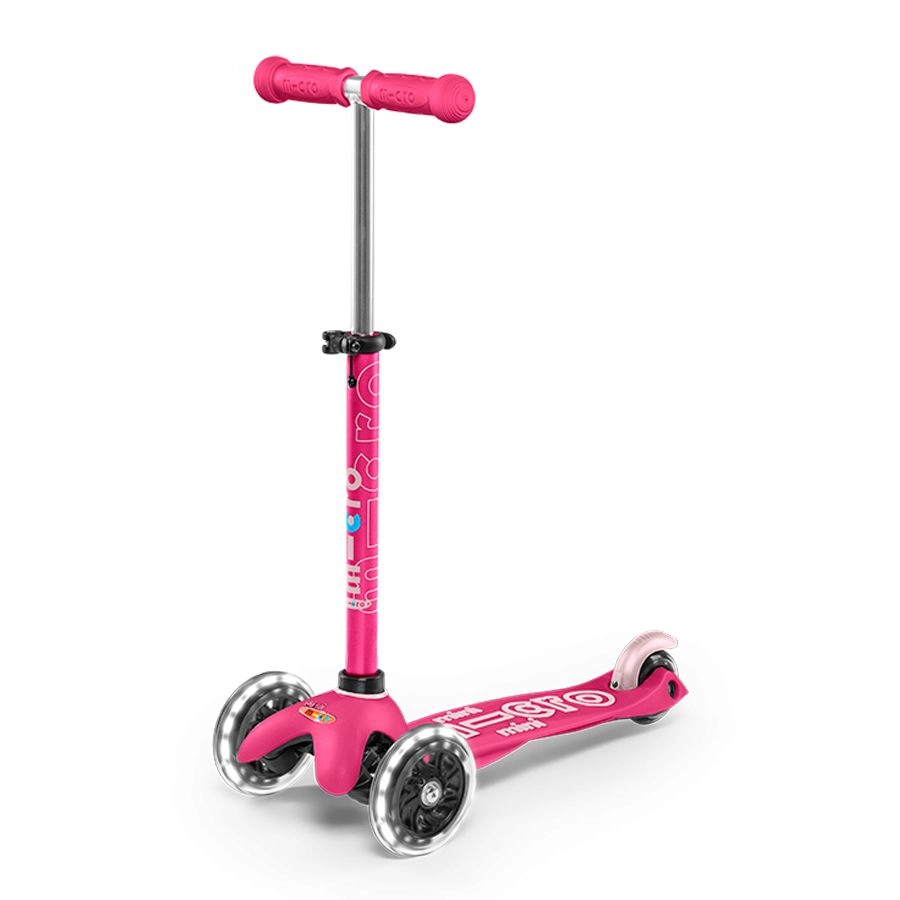 Mini Deluxe 3-Wheel Kick Scooter – 120/85 mm LED