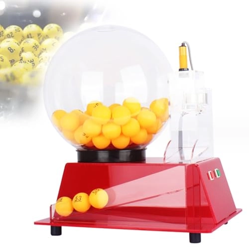 Electric Lottery Machine - 60 Pcs Red