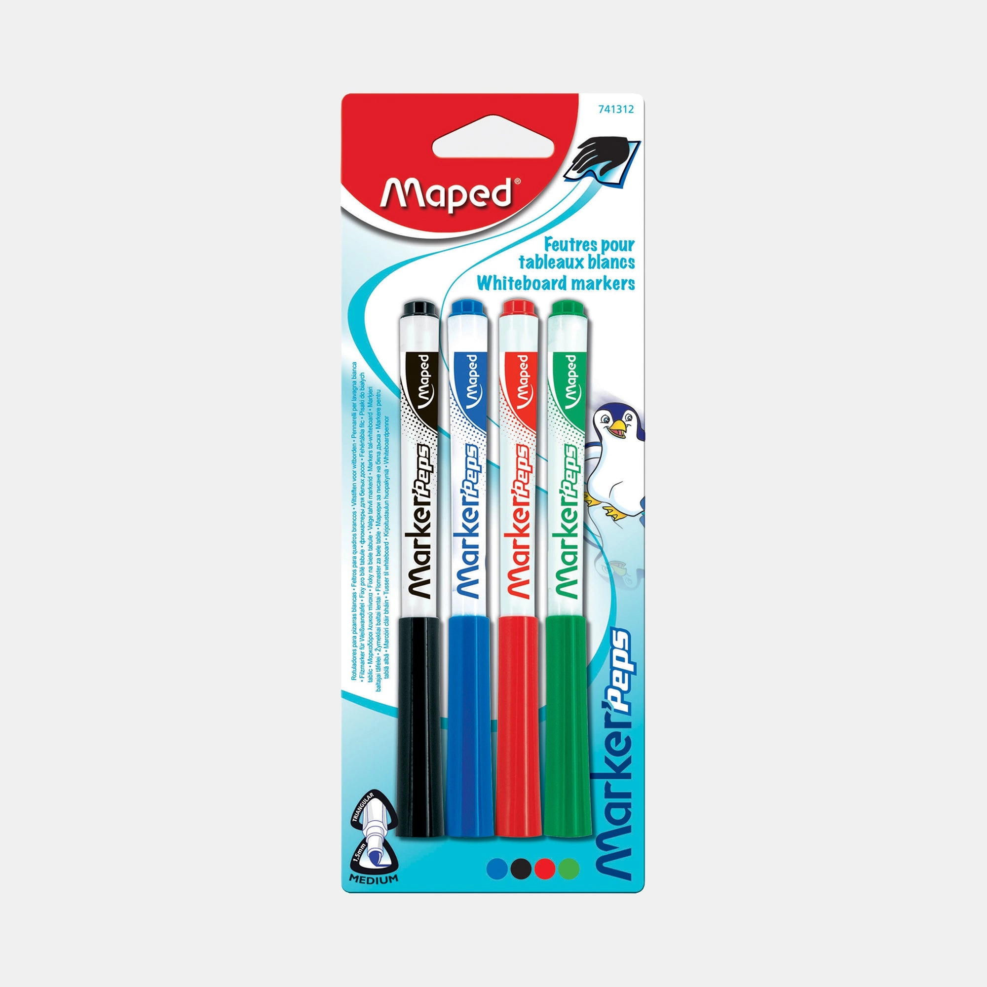 Barbie Whiteboard Markers - Pink Blue Green Purple