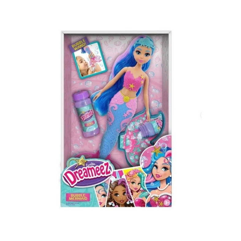 Funville Dreameez Bubble Mermaid Fashion Doll Set - Bath Time Ages 3+