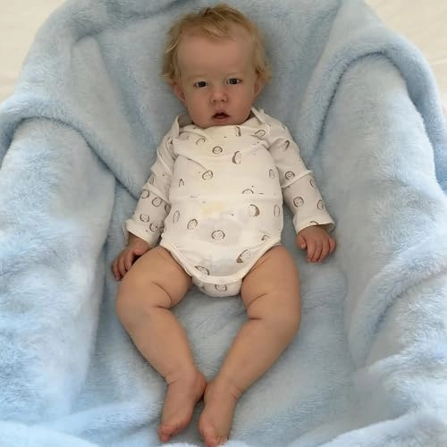 Liam Reborn Baby Doll - 20 inch Vinyl Boy Blonde Hair Ages 3+