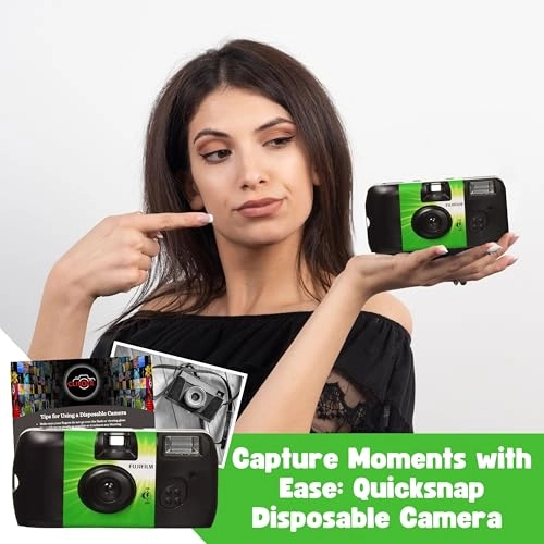 Quicksnap Flash 400 - 35mm Built In Flash 10 Pack + Photography Tips Card