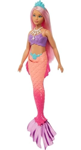 Barbie Dreamtopia Mermaid Doll - Curvy Pink Hair Ages 3+