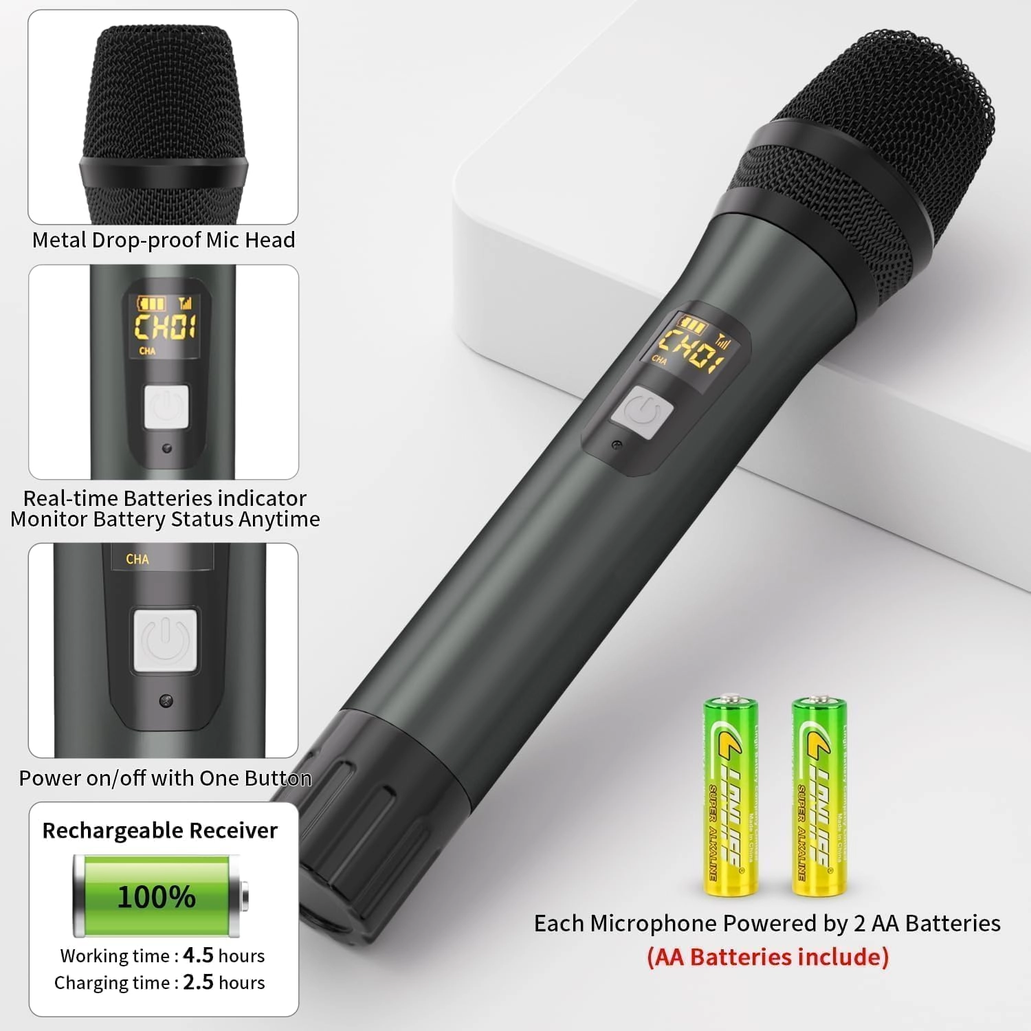 Wireless Microphones - 2 UHF