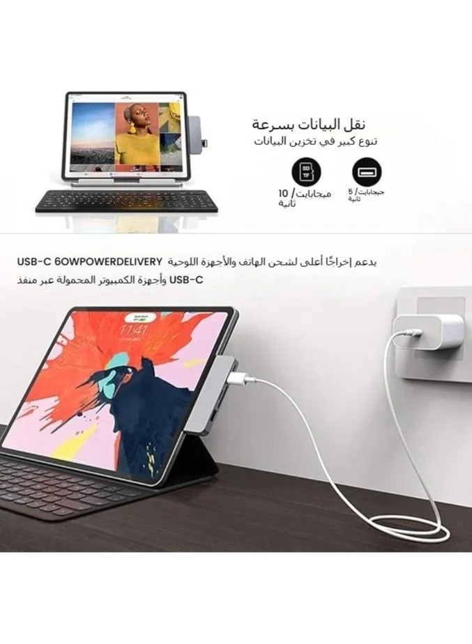 USB C Hub - 7-in-1 4K HDMI USB-C PD