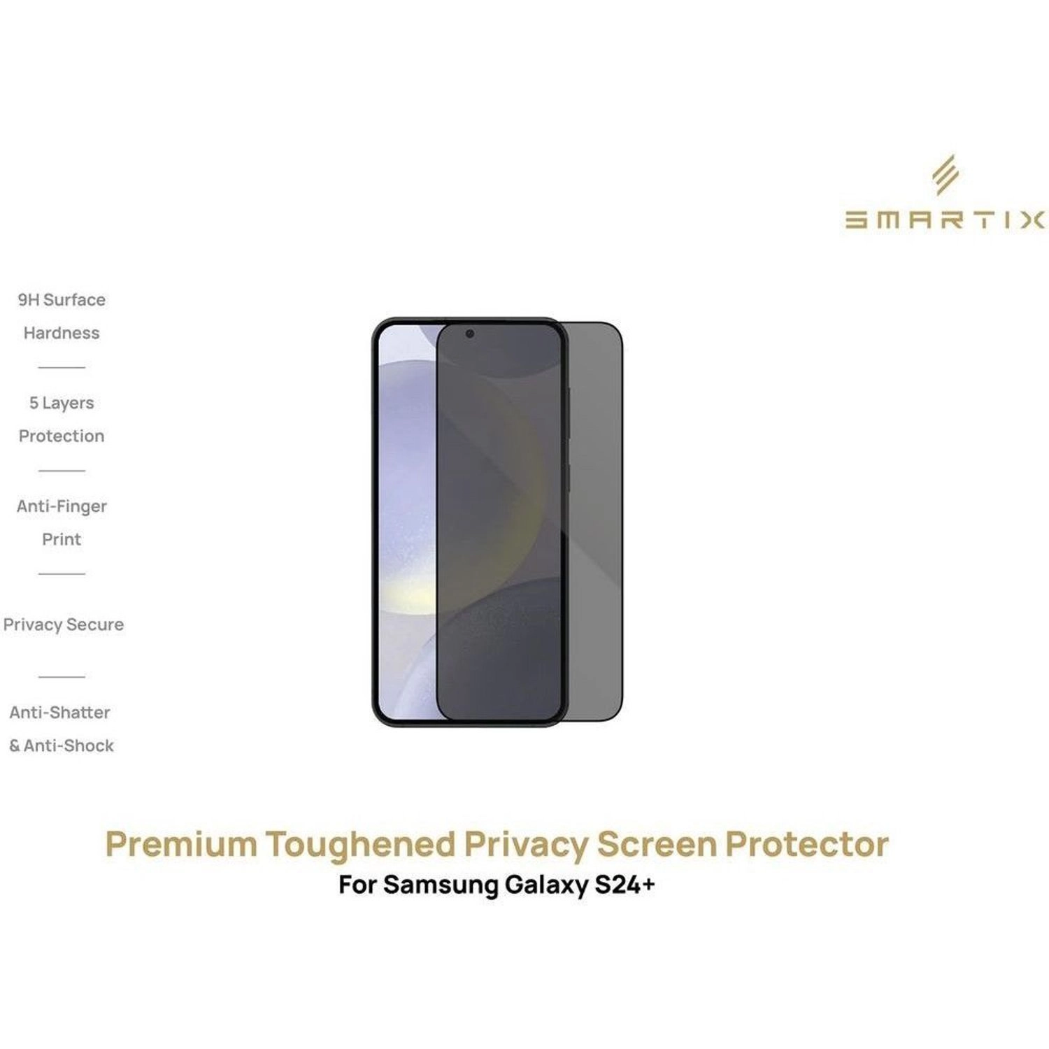 Privacy Screen Protector for Samsung Galaxy S24 Plus