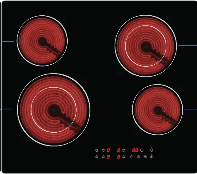 Nardea EU46T1-2 Electric hob - 4-zone touch control