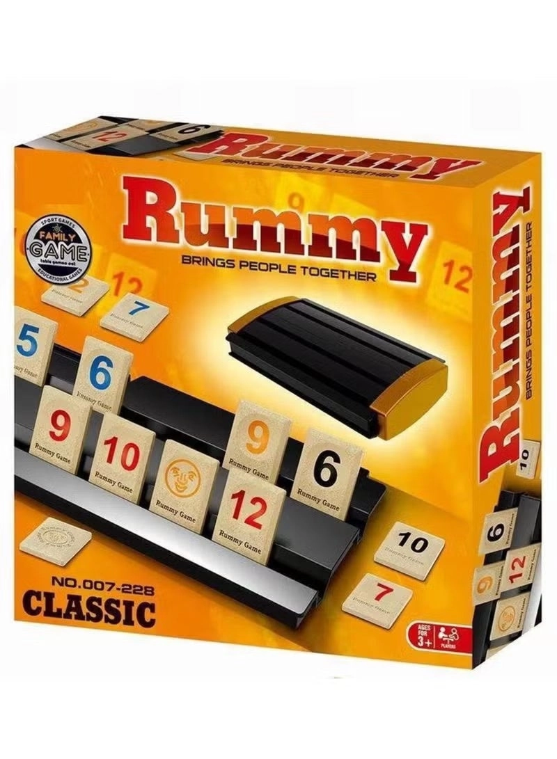 Rummy Classic Game Set - 106 Premium Tiles Smart & Portable